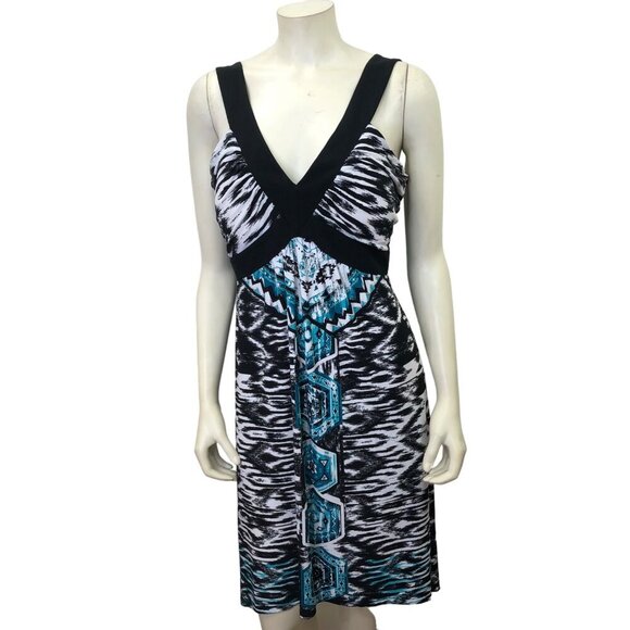 STYLE & CO V NECK SHIFT A DRESS LG - Picture 1 of 7